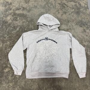 Sp5der arach phobia grey hoodie